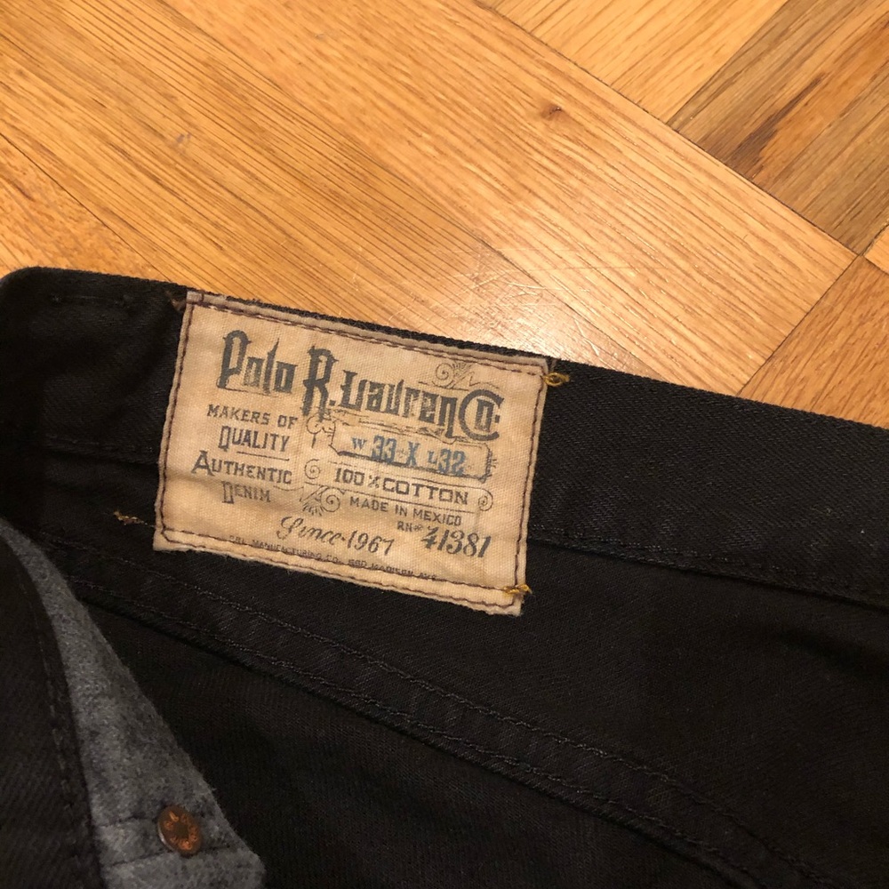 Men’s Black Polo Jeans